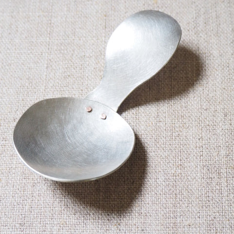 PLATED - wonky hammered silverplate spoon MMWS01