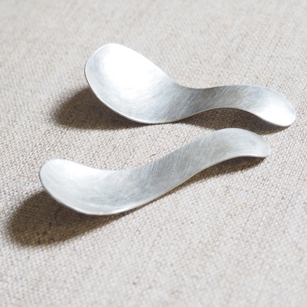PLATED - small wonky dish and spoon set MMWDS02