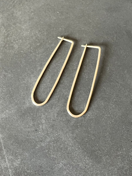 BESPOKE - Arch Hammered Earrings in Sterling Silver