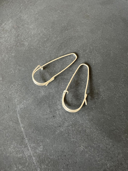 BESPOKE - Kilt Pin Earrings in Sterling Silver